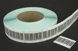 Security Barcode EAS RF Label Ultra Thin Rolled 30mm x 33mm 8.2MHz